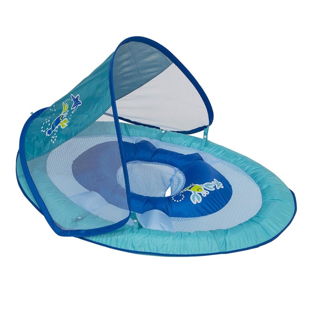 Swimways step 1 Blue baby spring float with sun canopy 9-24mo